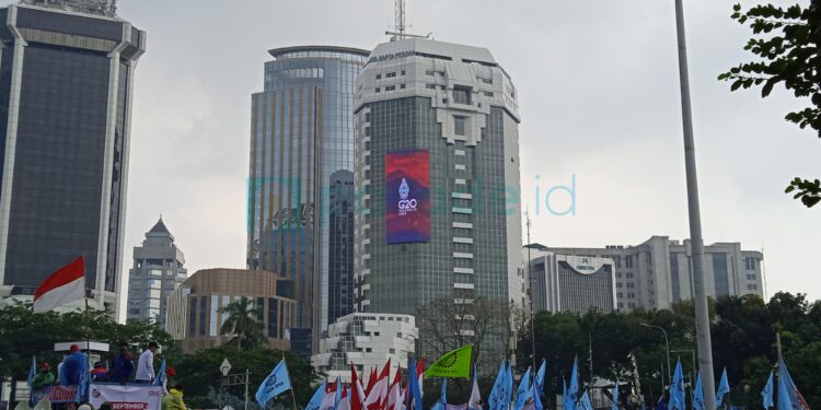 Ratusan Massa Buruh KSPSI AGN Tolak Kenaikan Harga BBM