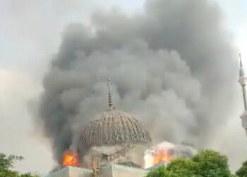 Kubah Masjid Raya JIC Terbakar, Ini Dugaan Penyebabnya