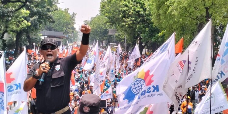 Unjuk Rasa Partai Buruh Hari Ini adalah Tindak Lanjut Aksi Penuh Bulan September