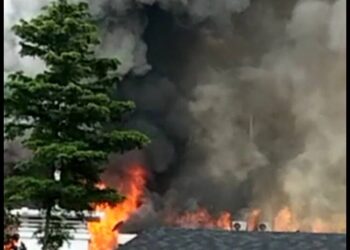 Balai Kota Bandung Terbakar