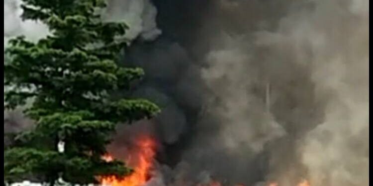 Balai Kota Bandung Terbakar