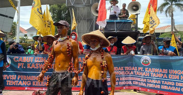 Aksi Unjuk Rasa SPI Tanjung Jabung Timur Jambi di Kementerian ATR/BPN
