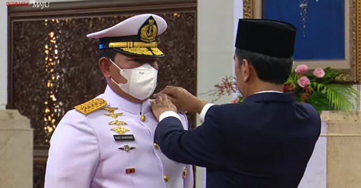 Presiden Jokowi Melantik Laksamana Yudo sebagai Panglima TNI