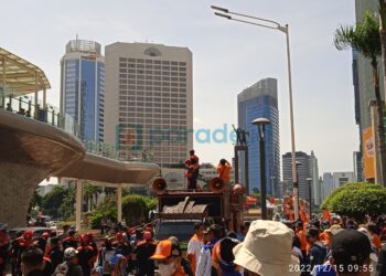 Pawai Akbar Nasional Partai Buruh Hari Ini: Syukur Lolos Peserta Pemilu