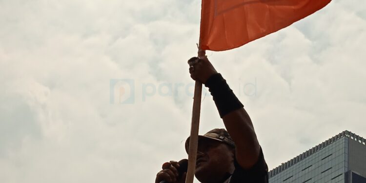 Orasi Penanggung Jawab Aksi Nasional Partai Buruh di Depan Kemnaker RI