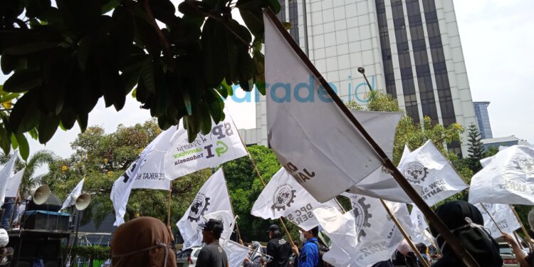 Aksi SBMI di Kemnaker Hari Ini