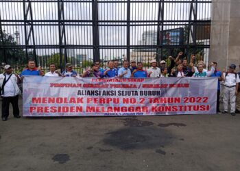 Aliansi Aksi Sejuta Buruh (AASB) Tolak Perppu tentang Ciptaker