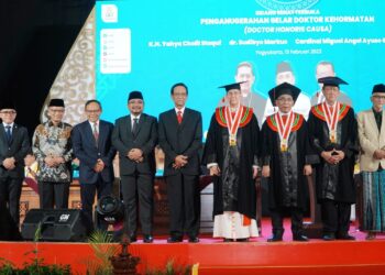 Haedar Menghadiri Penganugrahan Gelar Doktor Kehormatan Gus Yahya dari UIN Sunan Kalijaga