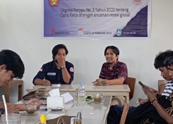 Diskusi Perppu tentang Ciptaker oleh BEM Universitas Tadulako