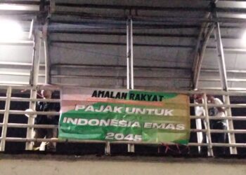 Beredar Spanduk Dukungan untuk Kemenkeu di Jakarta