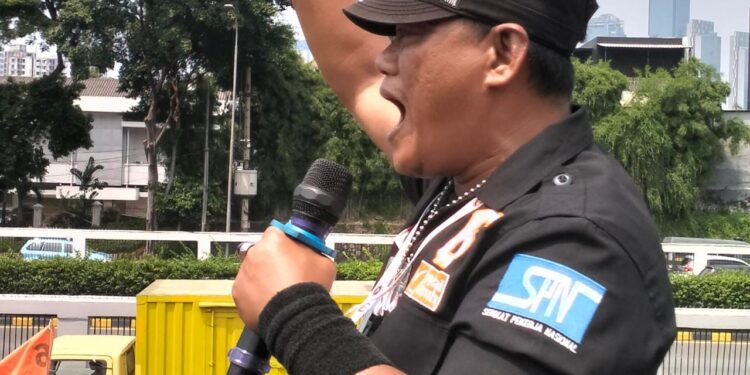 Penanggung Jawab Aksi Nasional Partai Buruh Ingatkan DPR Jangan Jadi Penghisap Darah Buruh