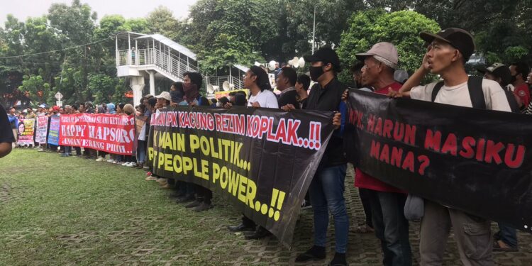 Aliansi Rakyat Jelata Aksi di KPK, Singgung Upaya Kriminalisasi Anies