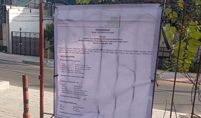 Hanya Satu Calon yang Lolos Verifikasi Pengurus P3SRS Rusun Tebet