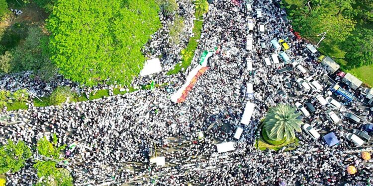 Aksi Damai KIBBM Dukung Palestina di Dubes AS