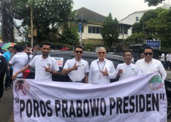 Ikut Antar Prabowo-Gibran ke KPU, Poros Prabowo Presiden: Bukti Nyata Dukungan