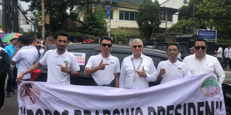 Ikut Antar Prabowo-Gibran ke KPU, Poros Prabowo Presiden: Bukti Nyata Dukungan