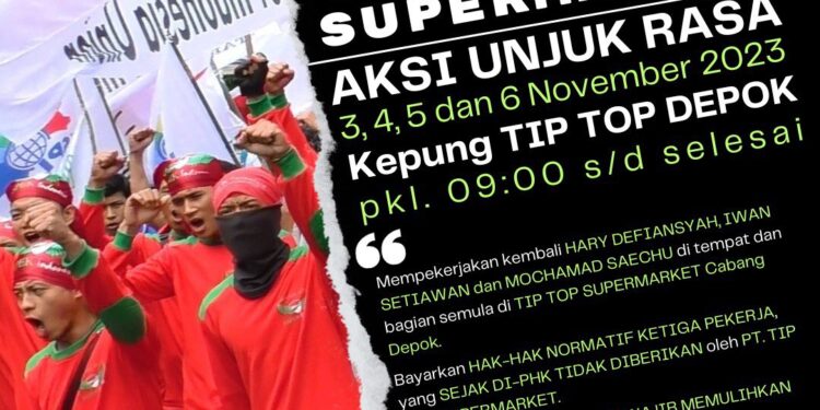 Aksi ASPEK Indonesia di TIP TOP Depok Besok hingga Senin Menyuarakan Ini