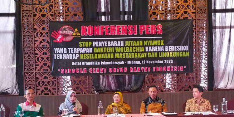“Gerakan Sehat untuk Rakyat” Minta Pemerintah Menghentikan Rencana Pelepasan Nyamuk Wolbachia