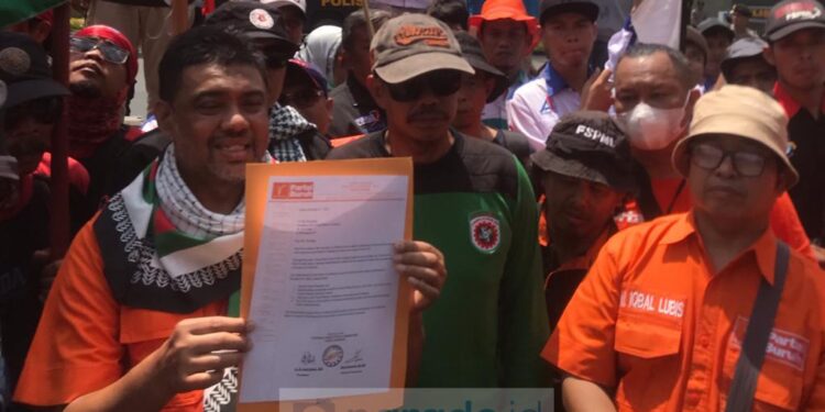 Aksi Partai Buruh di Dubes AS, Minta Perang Dihentikan