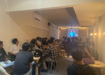 Mahasiswa Nobar dan Diskusi di Debat Kelima Capres, Ada yang Memelesetkan Kemhan Menjadi Kementerian Makan-makan