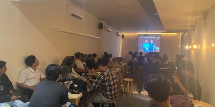 Mahasiswa Nobar dan Diskusi di Debat Kelima Capres, Ada yang Memelesetkan Kemhan Menjadi Kementerian Makan-makan