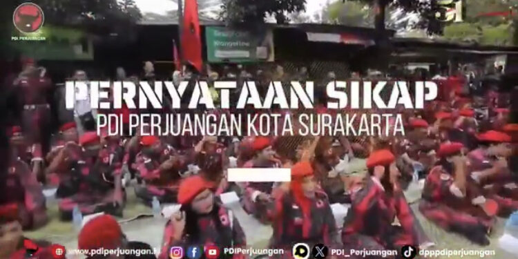 Pernyataan Sikap PDI Perjuangan Surakarta: Singgung Intimidasi dan Kriminalisasi Hukum