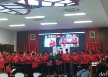 Struktur Kepengurusan PDI P yang Baru, Megawati Mengambil Sumpahnya