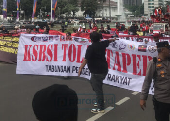 Aksi KSBSI Tolak Tapera Dihadiri Ribuan Buruh dari Berbagai Daerah