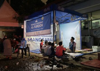 Musala Darurat Laznas Dewan Dakwah di Pengungsian Manggarai