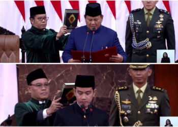 Sumpah Prabowo-Gibran sebagai Presiden-Wakil Presiden 2024-2029
