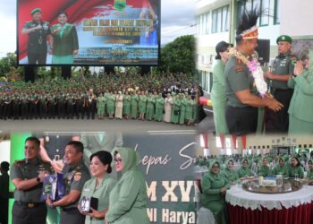 Lepas Sambut & Sertijab Pangdam XVIII/Kasuari Dihadiri Danrem 182/Jazira Onim