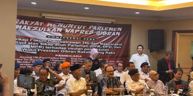 Purnawirawan TNI dan Tokoh Masyarakat Desak Pemakzulan Gibran, Ancam Duduki DPR/MPR
