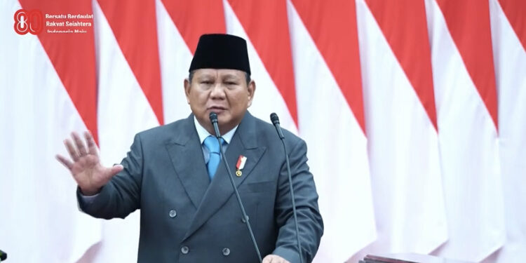 Pidato Lengkap Presiden Prabowo soal RAPBN 2026 dan Nota Keuangan
