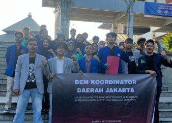 BEM Koordinator Jakarta Tolak Anakisme dalam Demonstrasi Mahasiswa