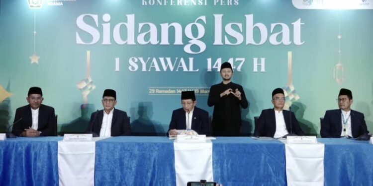 Hilal tak Terlihat di 117 Titik, Pemerintah Tetapkan Idulfitri 1447 Sabtu