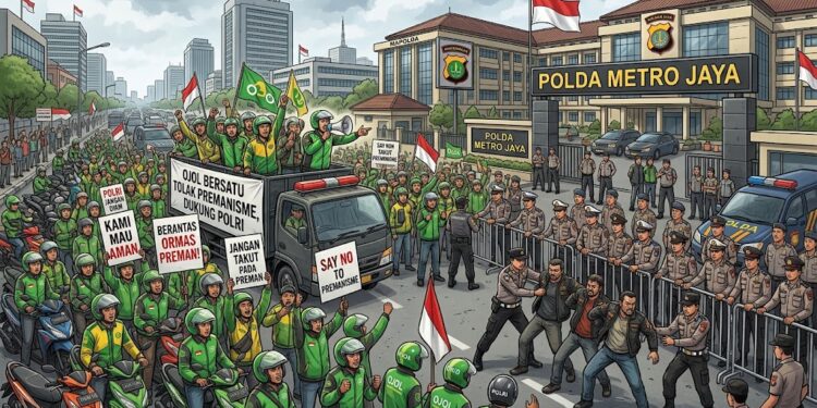 Ojol Bersatu Desak Polri Tindak Tegas Ormas Preman