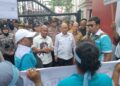 Ratusan Buruh SBNI Sumut Tuntut Hapus Outsourcing di Medan
