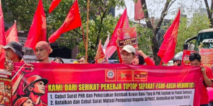 KASBI Desak TIPTOP Hentikan Intimidasi dan PHK Sepihak Buruh