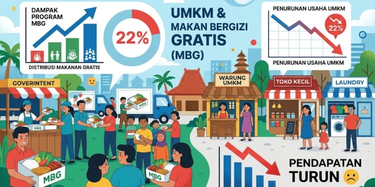 INDEF: 22 Persen UMKM Alami Penurunan Usaha Akibat MBG