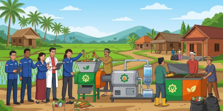 BRIN dan Kampus Terjunkan Teknologi Pengolahan Sampah ke Desa